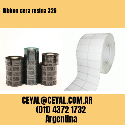 Ribbon cera resina 326