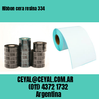 Ribbon cera resina 334