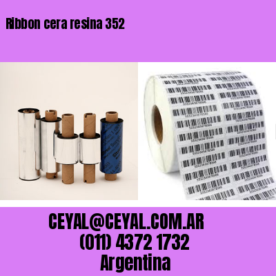 Ribbon cera resina 352