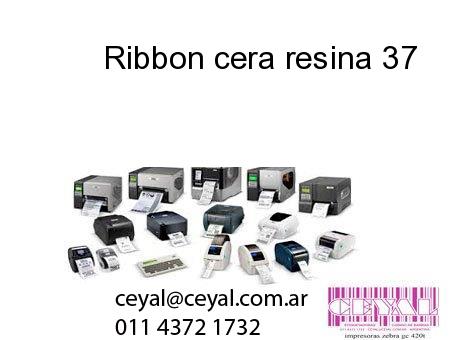 Ribbon cera resina 37