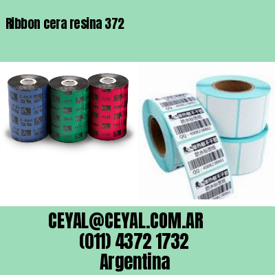 Ribbon cera resina 372