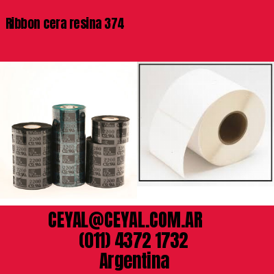 Ribbon cera resina 374