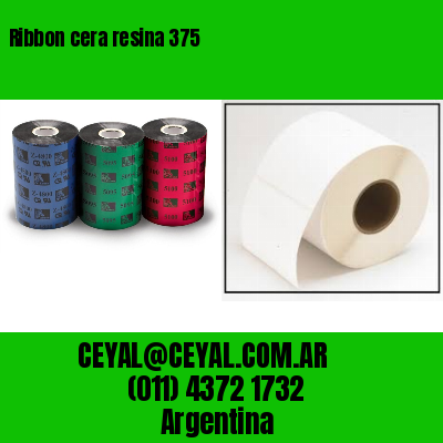 Ribbon cera resina 375