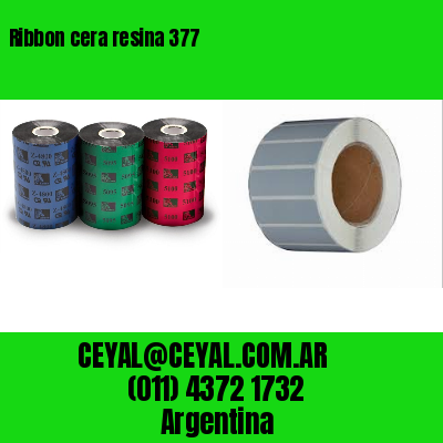 Ribbon cera resina 377