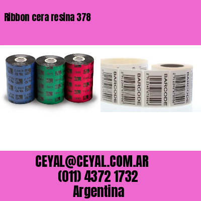 Ribbon cera resina 378