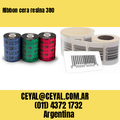Ribbon cera resina 380