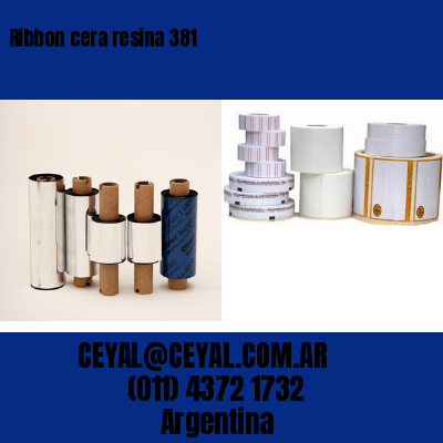 Ribbon cera resina 381