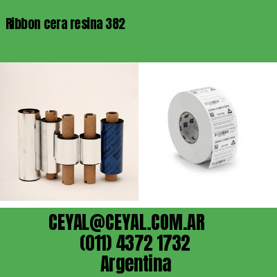 Ribbon cera resina 382