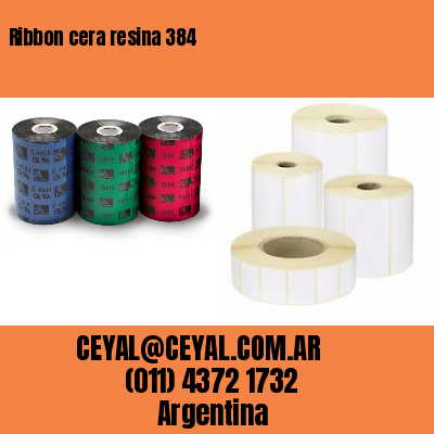 Ribbon cera resina 384