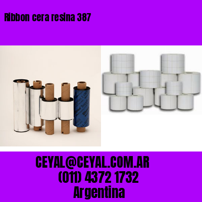 Ribbon cera resina 387