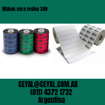 Ribbon cera resina 389