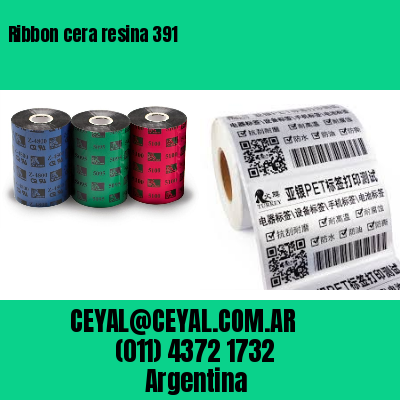 Ribbon cera resina 391