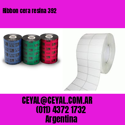 Ribbon cera resina 392