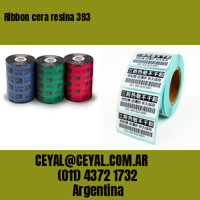 Ribbon cera resina 393