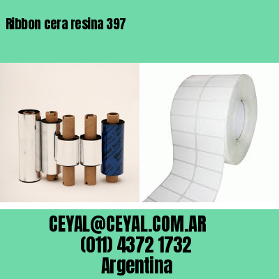 Ribbon cera resina 397