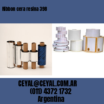 Ribbon cera resina 398