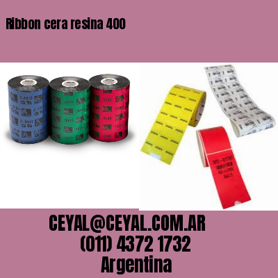Ribbon cera resina 400