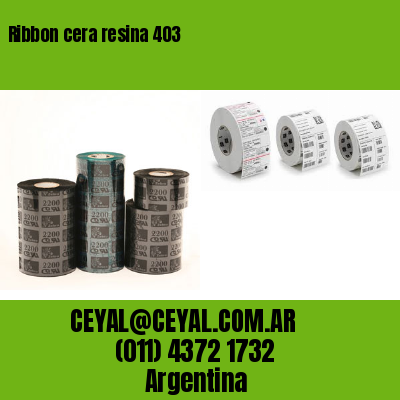 Ribbon cera resina 403