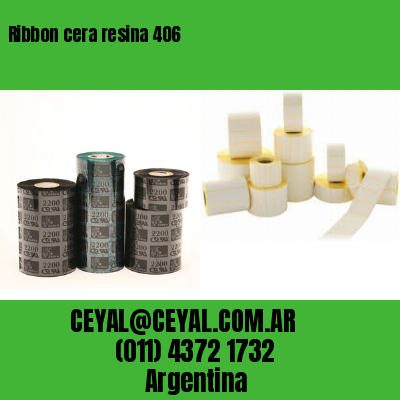 Ribbon cera resina 406