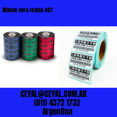 Ribbon cera resina 407