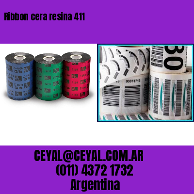 Ribbon cera resina 411