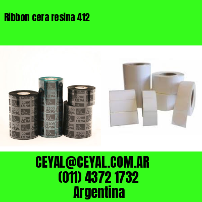 Ribbon cera resina 412