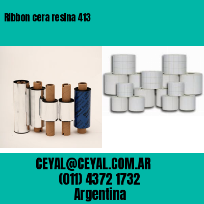 Ribbon cera resina 413