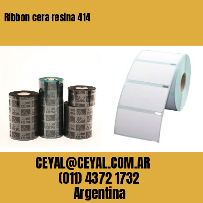 Ribbon cera resina 414