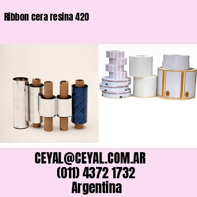 Ribbon cera resina 420