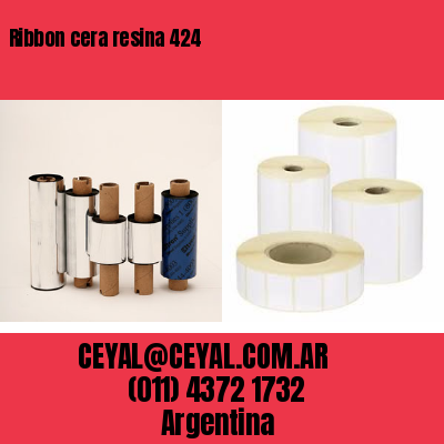Ribbon cera resina 424