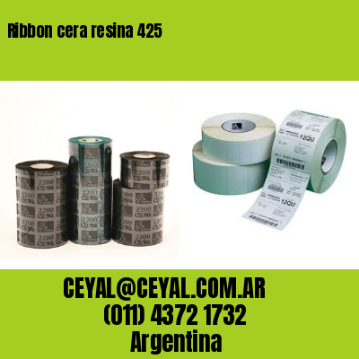 Ribbon cera resina 425