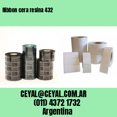 Ribbon cera resina 432