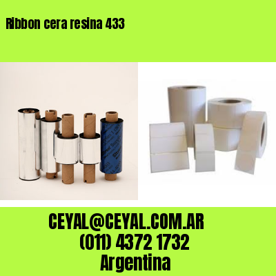 Ribbon cera resina 433