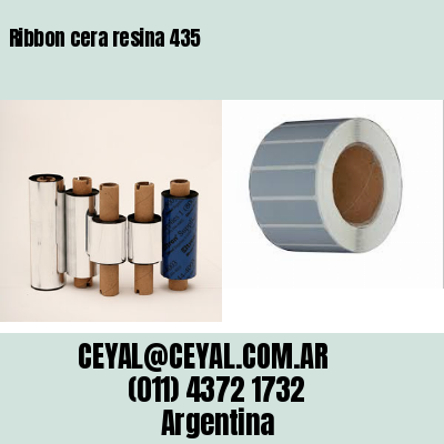 Ribbon cera resina 435