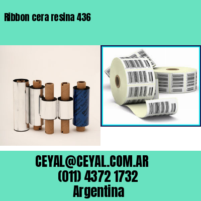 Ribbon cera resina 436
