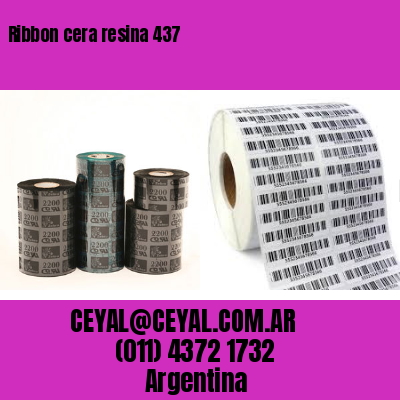 Ribbon cera resina 437