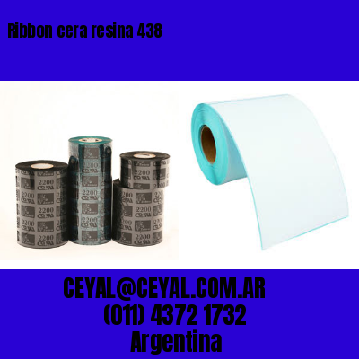 Ribbon cera resina 438