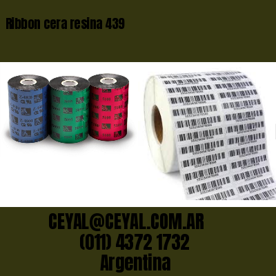 Ribbon cera resina 439