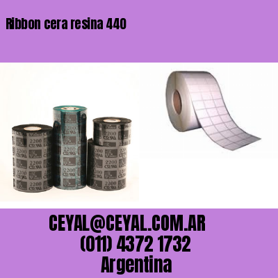 Ribbon cera resina 440