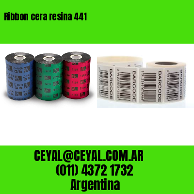 Ribbon cera resina 441