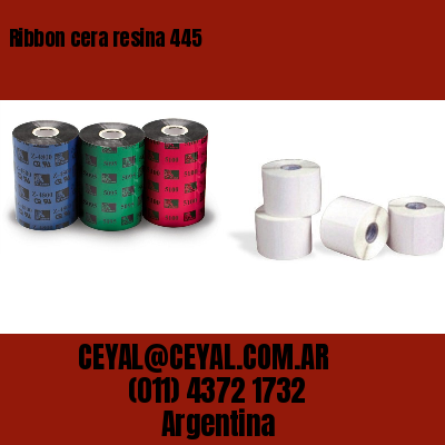 Ribbon cera resina 445