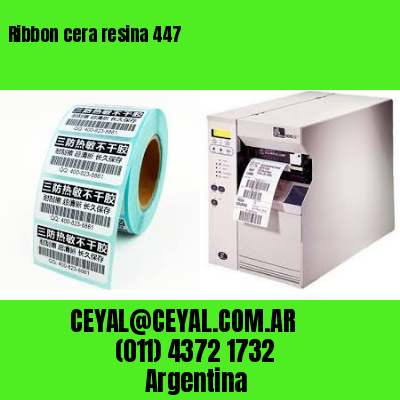 Ribbon cera resina 447