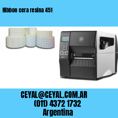 Ribbon cera resina 451