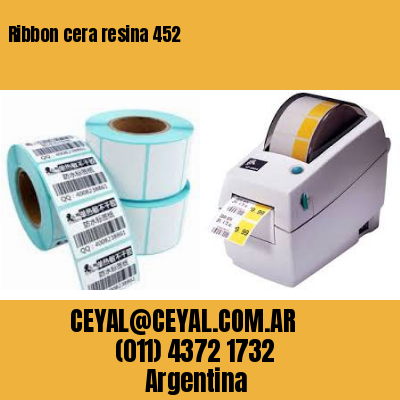 Ribbon cera resina 452