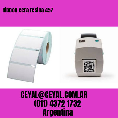 Ribbon cera resina 457