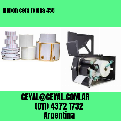 Ribbon cera resina 458