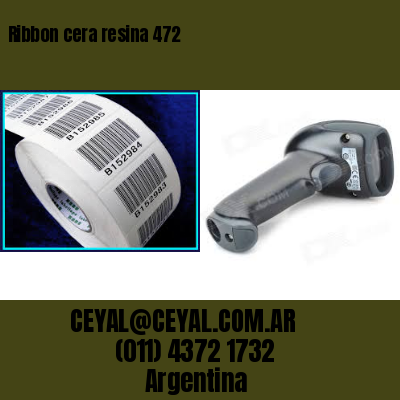 Ribbon cera resina 472