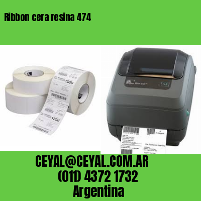 Ribbon cera resina 474