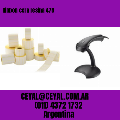 Ribbon cera resina 478