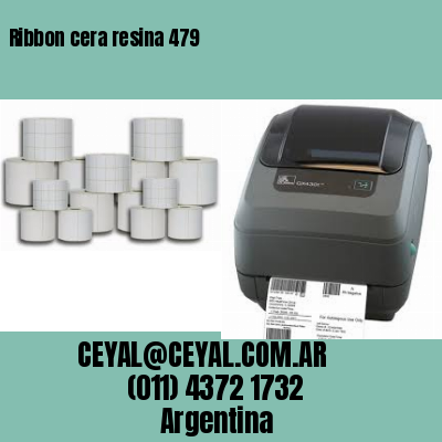 Ribbon cera resina 479